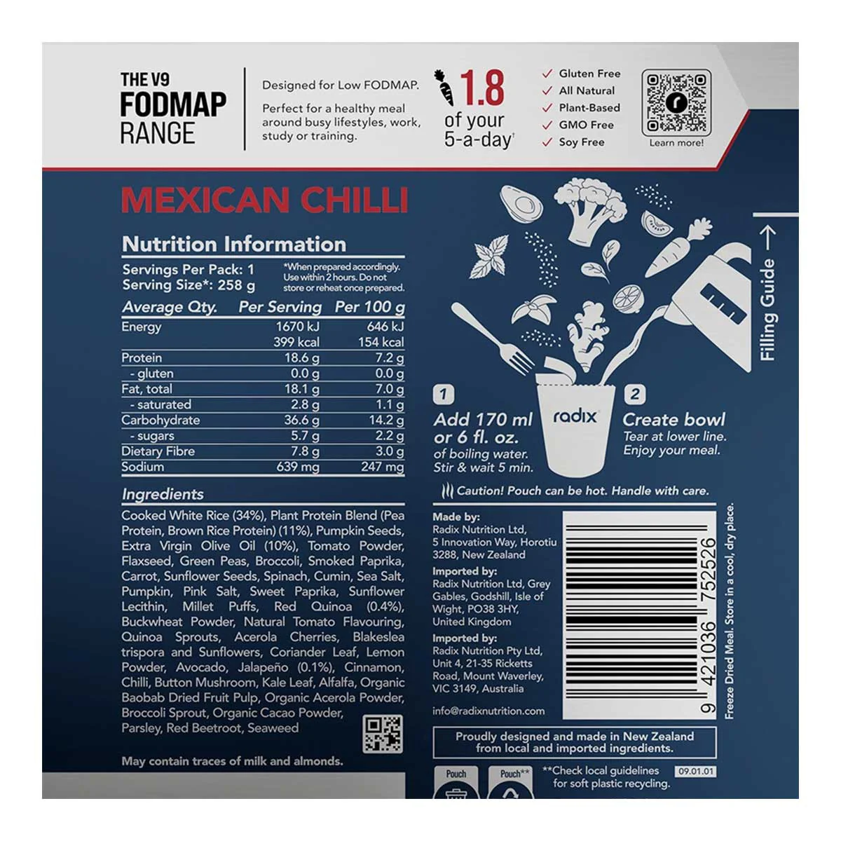 Mexican Chilli Meal FODMAP Range 400kcal - Image 2