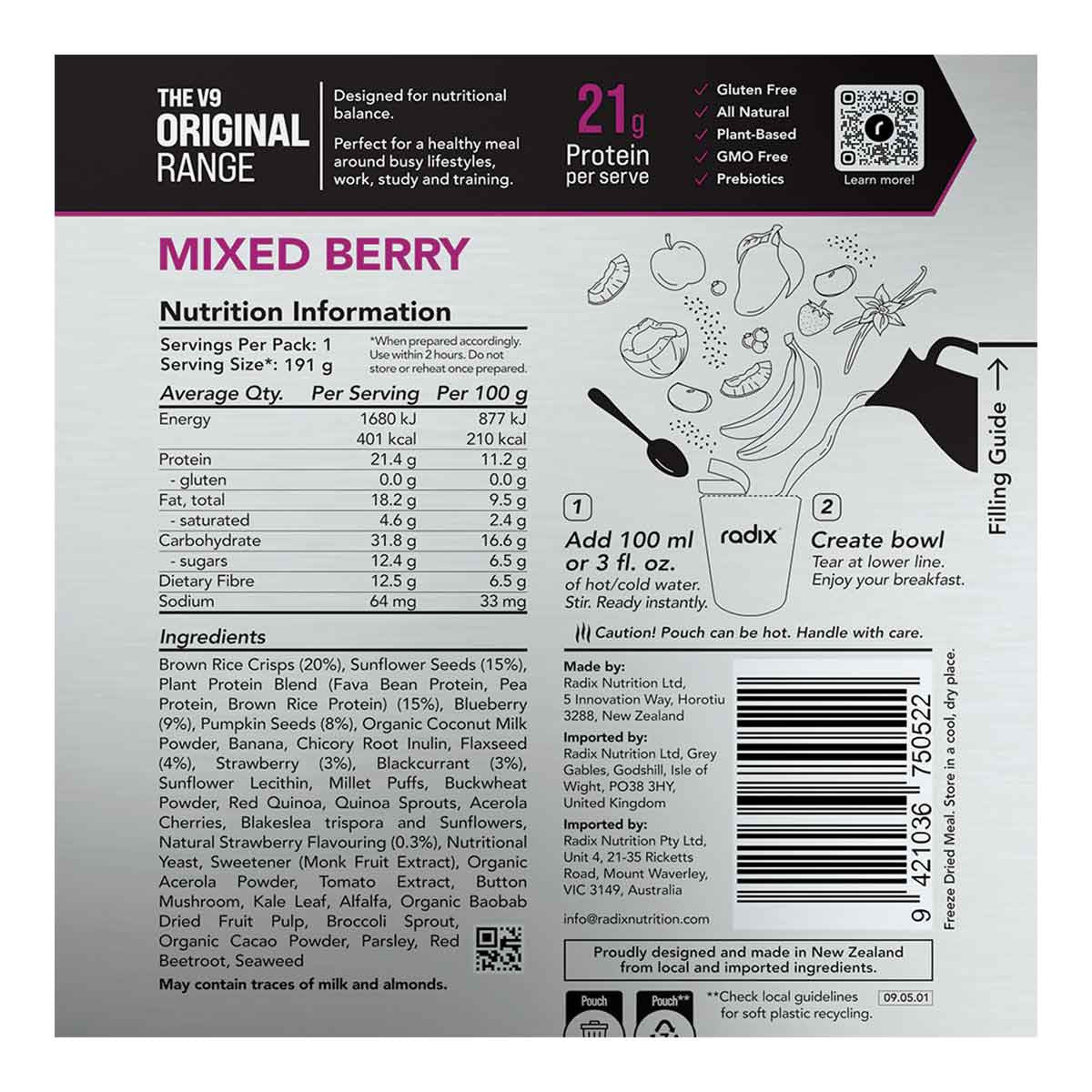 Mixed Berry Breakfast Original Range 400kcal - Image 2