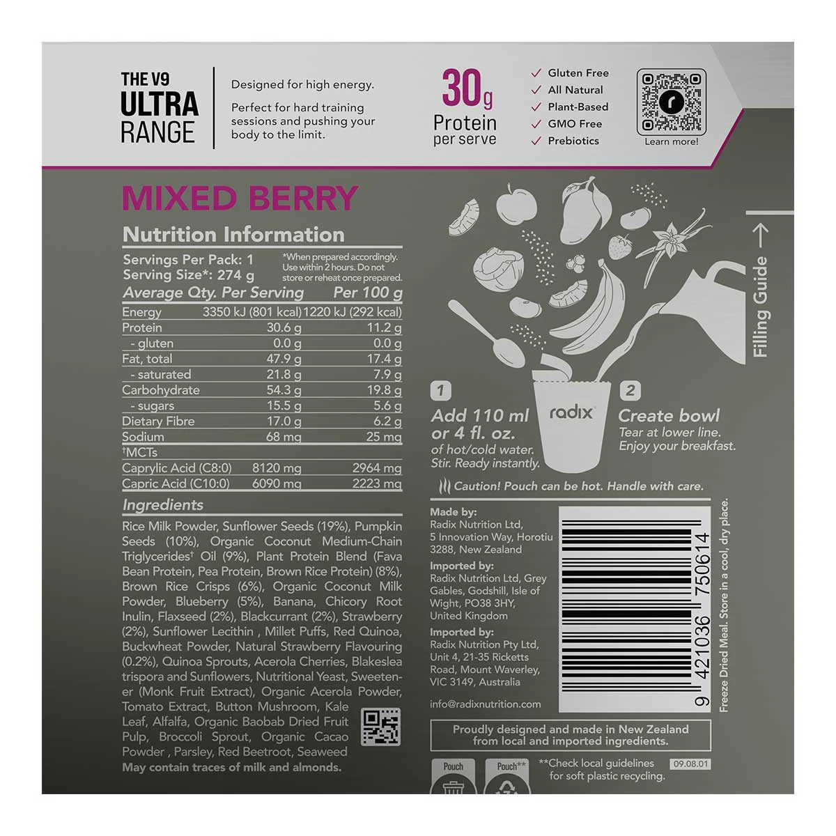 Mixed Berry Breakfast Ultra Range 800cal - Image 2