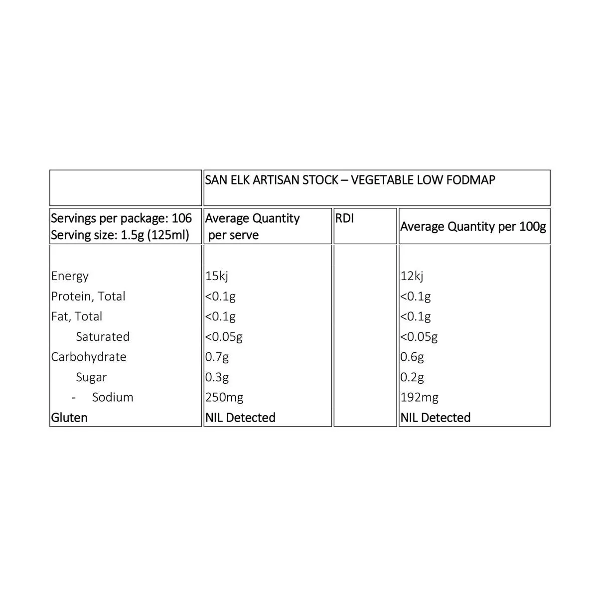 Artisan Stock Vege Low FODMAP - Image 2