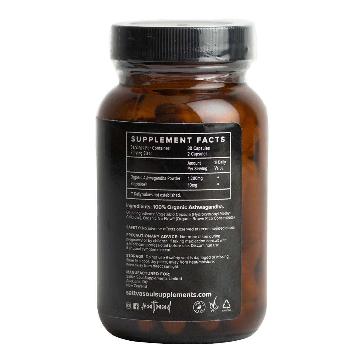 Organic Ashwagandha & Bioperine - Image 2