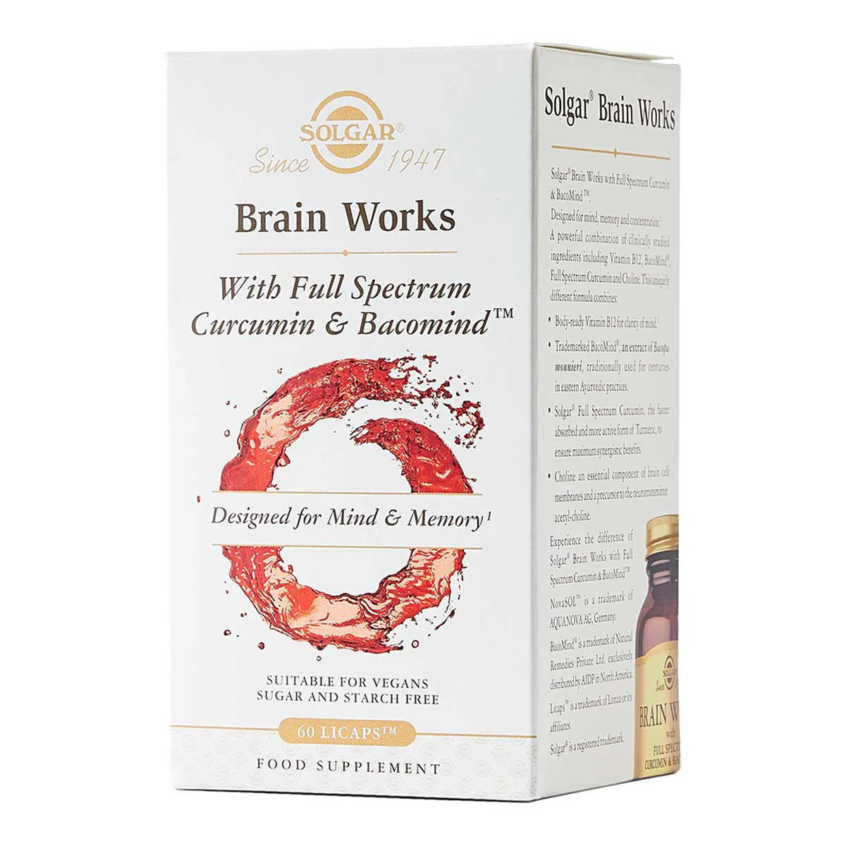Brain Works with Full Spectrum Curcumin & BacoMind Licaps - Image 2