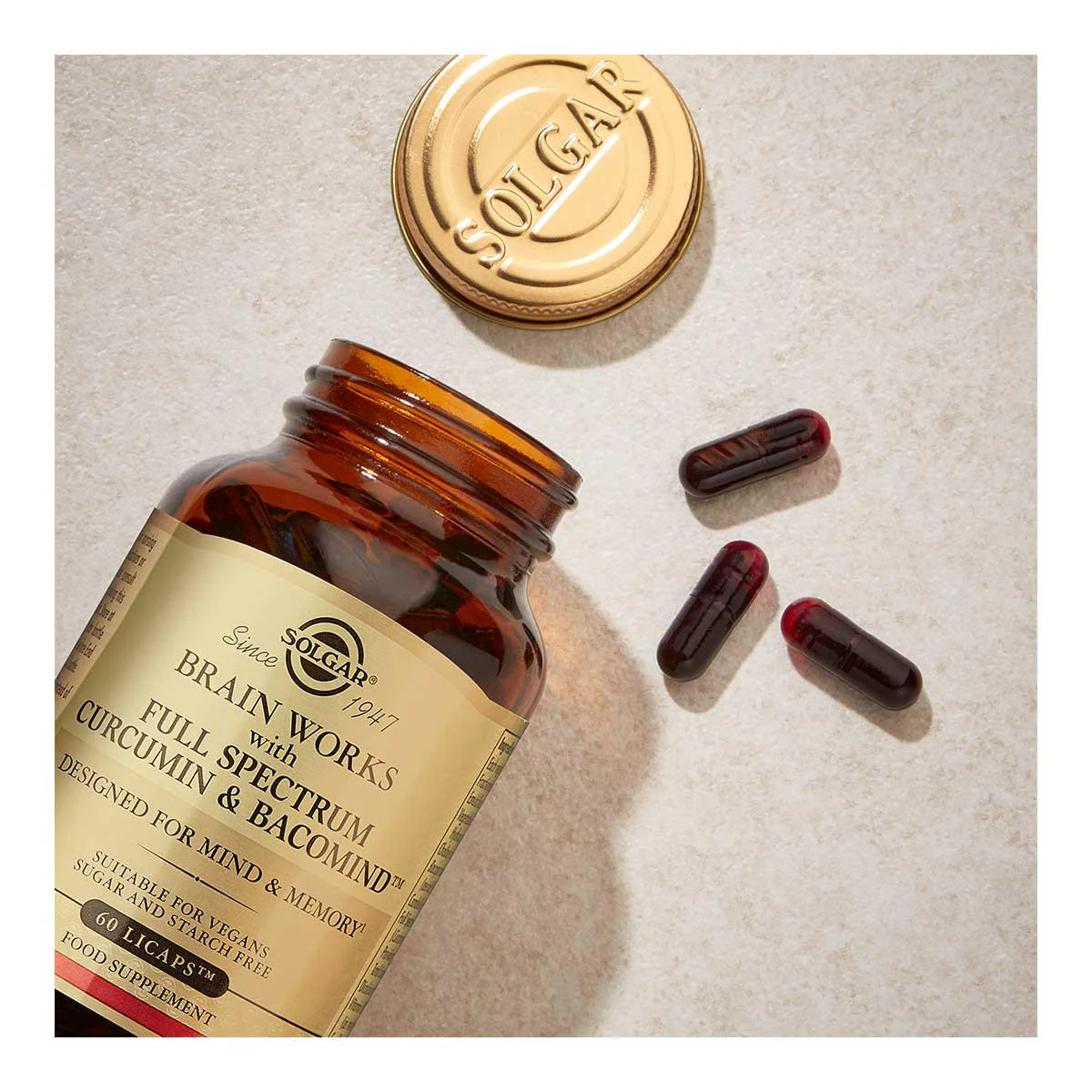 Brain Works with Full Spectrum Curcumin & BacoMind Licaps - Image 3