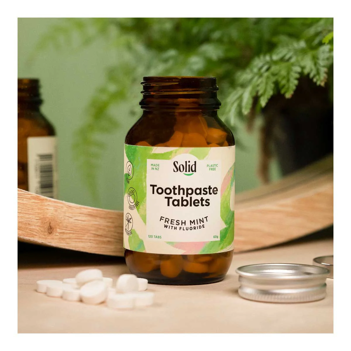 Toothpaste Tablets - Fresh Mint with Fluoride - Image 3