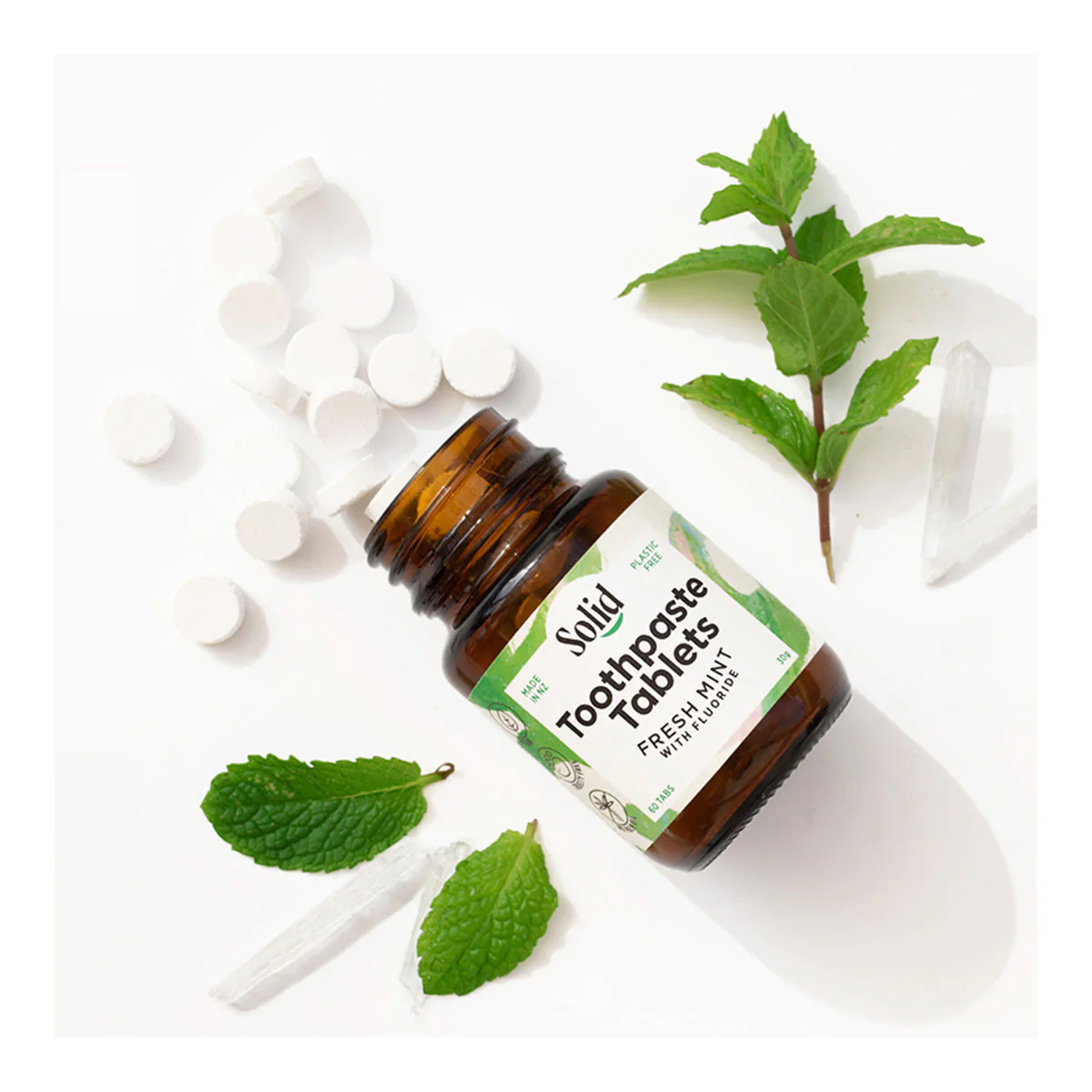 Toothpaste Tablets - Fresh Mint with Fluoride - Image 4