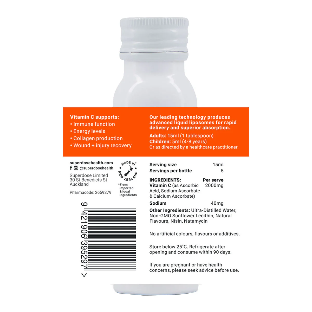 Vitamin C Liposomal 2000mg - Image 2