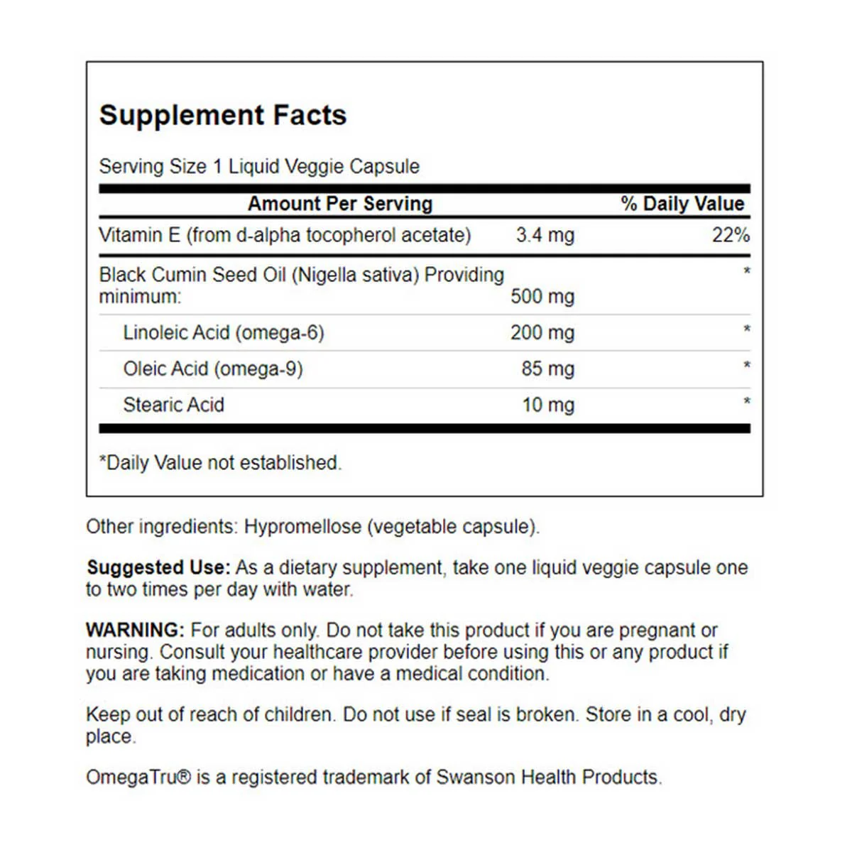Black Cumin Seed Oil 500mg - Image 3