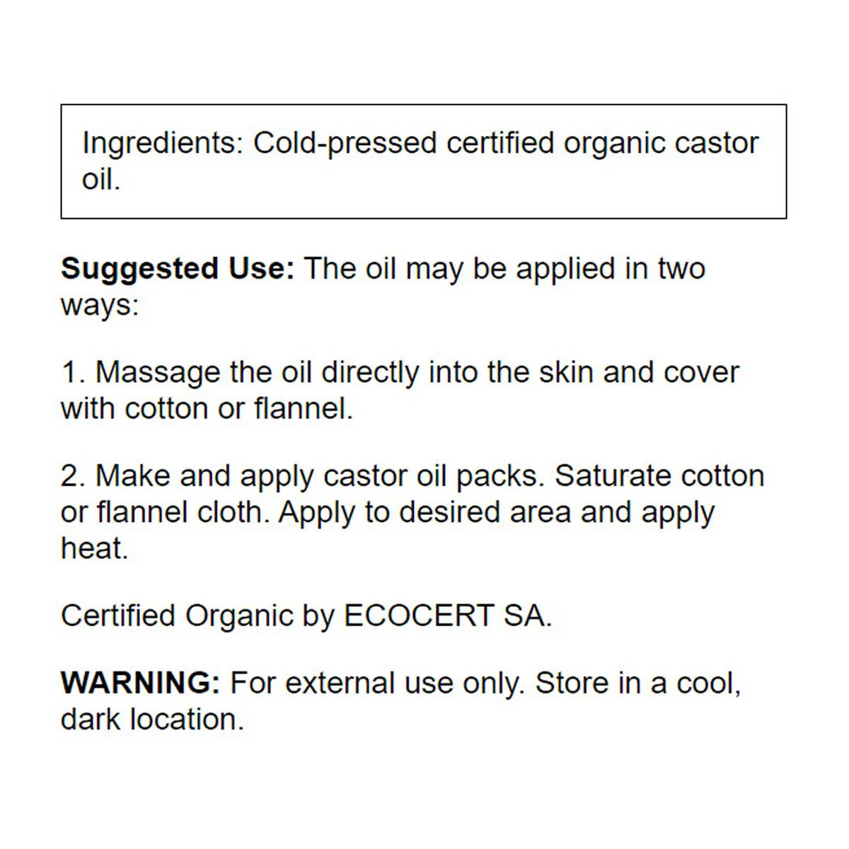 Certified Organic Cold-Pressed Castor Oil - Image 3