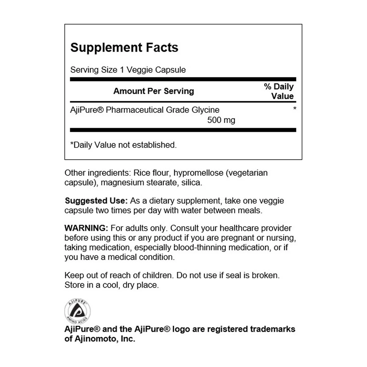 Glycine - AjiPureÂ® 500mg - Image 2