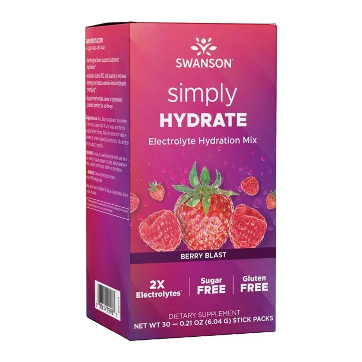 Simply Hydrate Electrolyte Hydration Mix - Berry Blast - Image 2