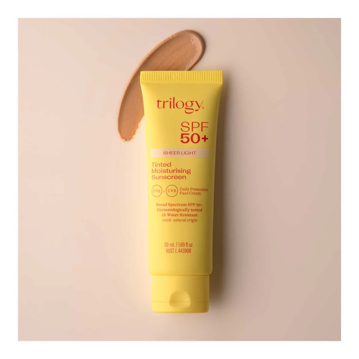 SPF50+ Sheer Tinted Moisturising Sunscreen - Image 2