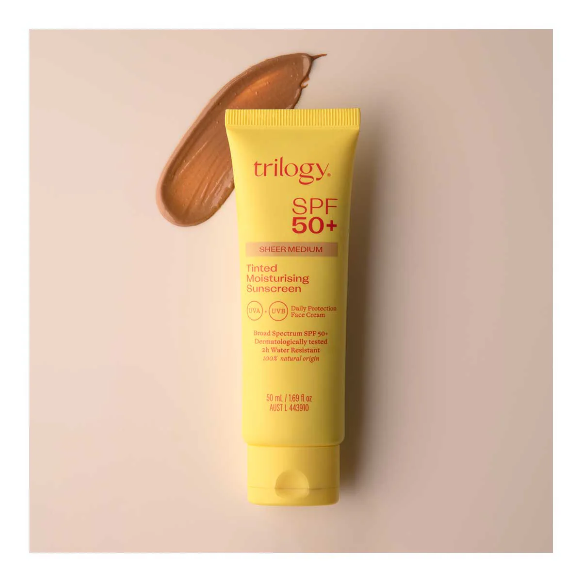 SPF50+ Sheer Tinted Moisturising Sunscreen - Image 3