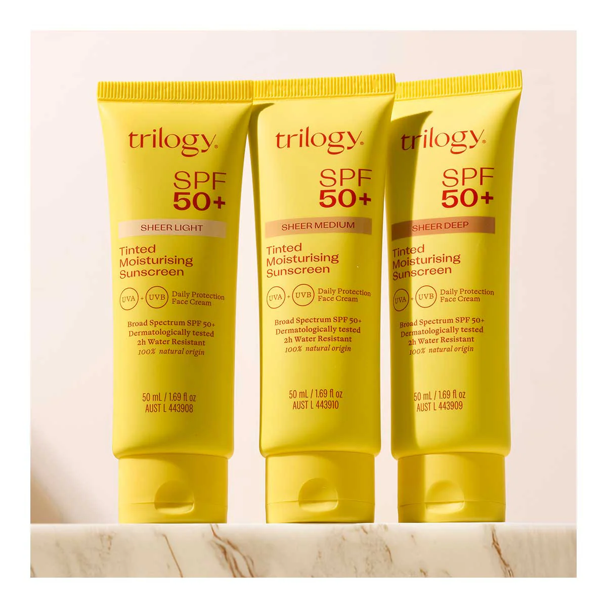 SPF50+ Sheer Tinted Moisturising Sunscreen - Image 5