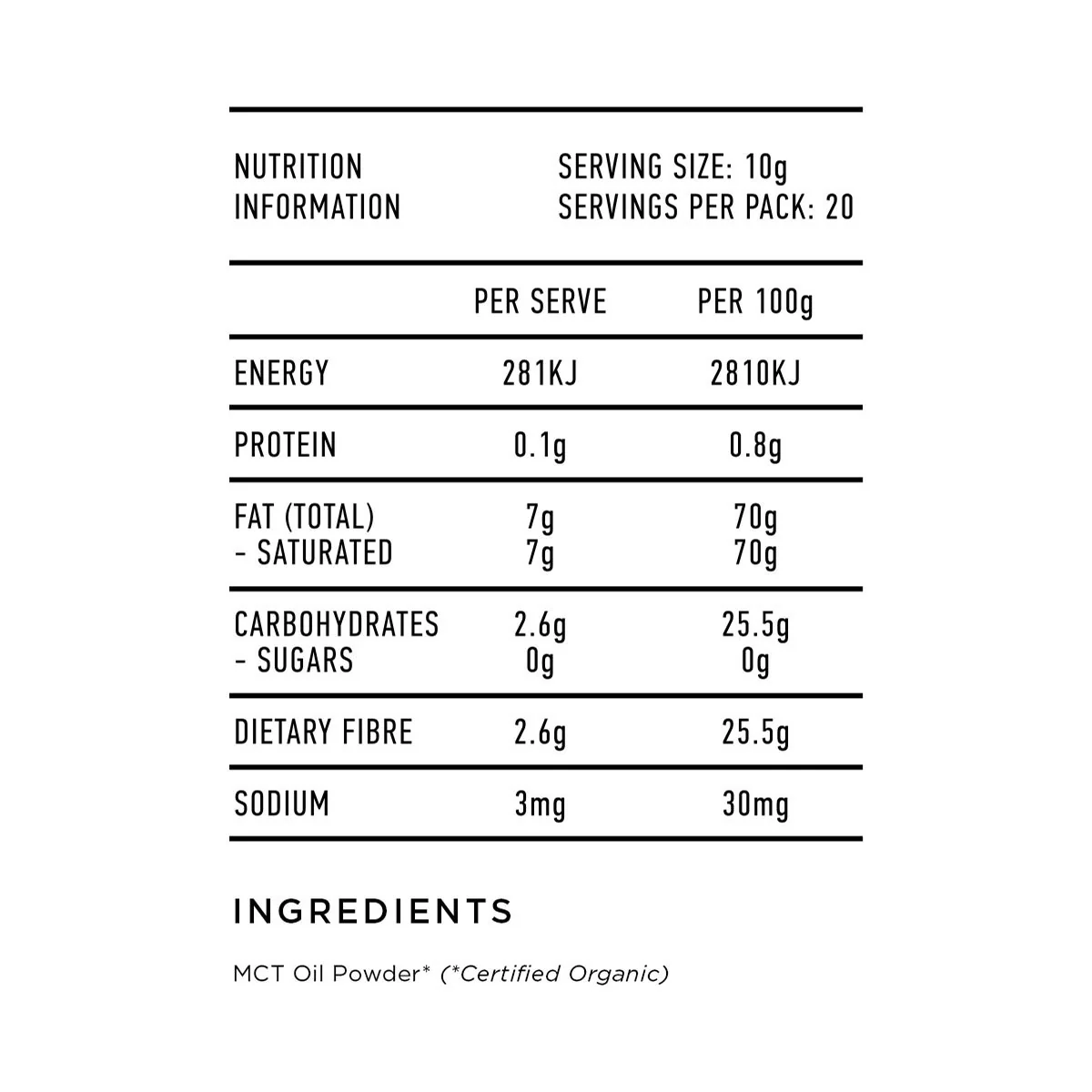 MCT Oil Powder - Image 3