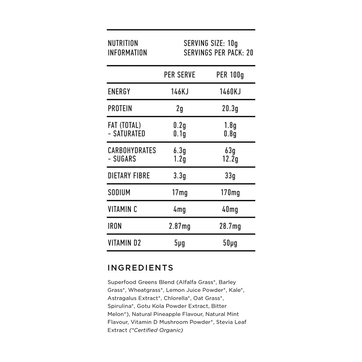 Superfood Greens + D - Image 3