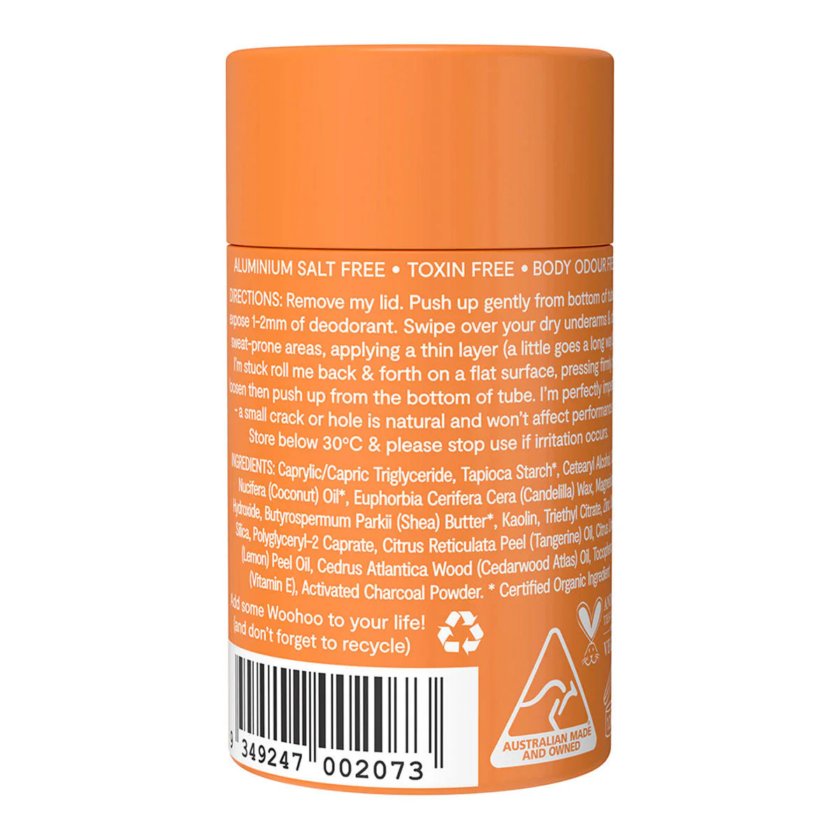 All Natural Deodorant & Anti-Chafe Stick - Tango - Image 2