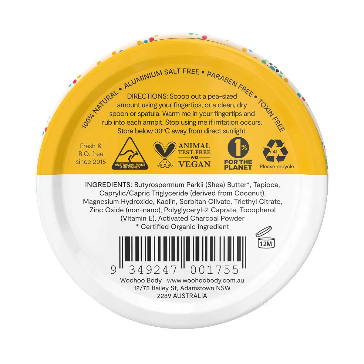 All Natural Deodorant Paste Tin - Mellow - Image 2