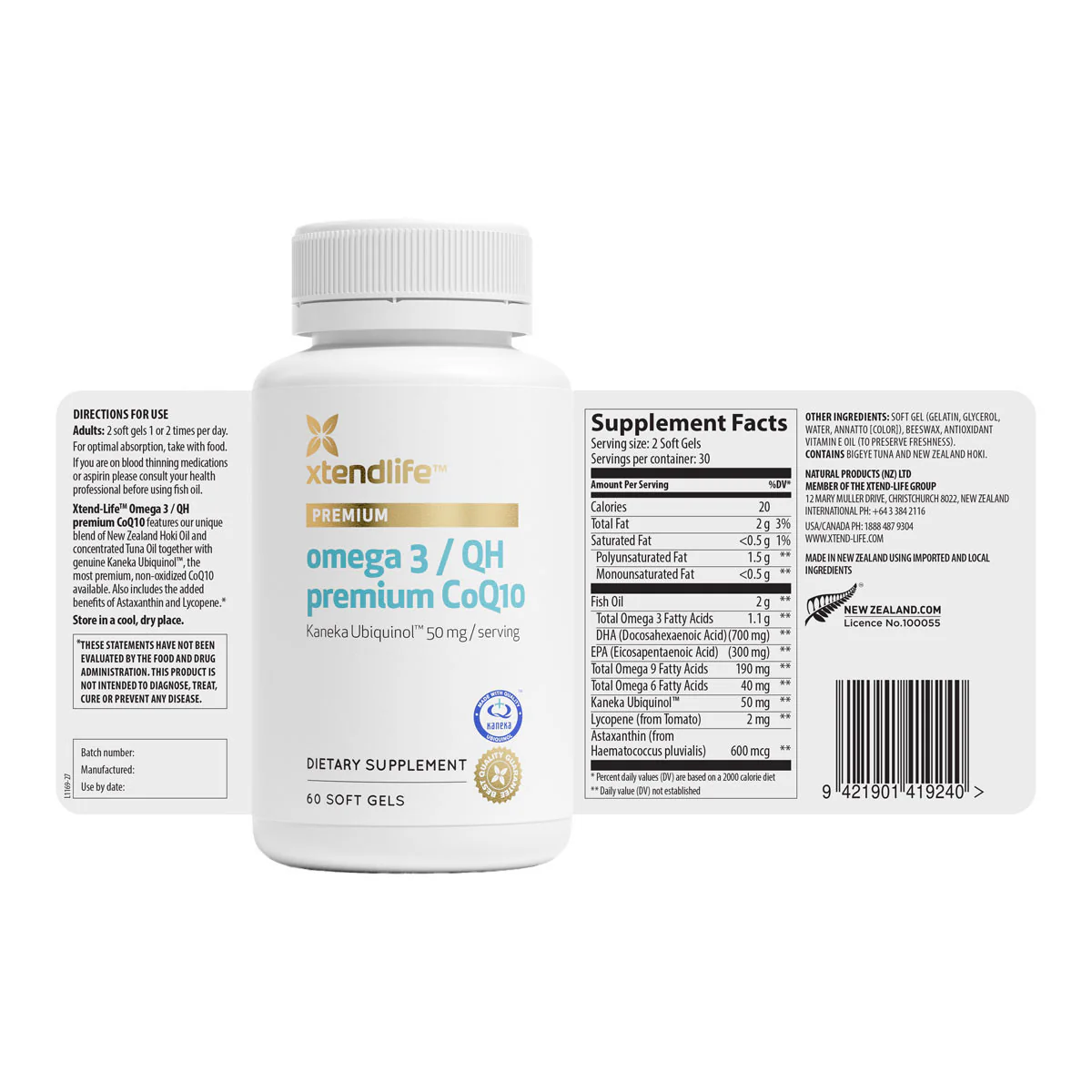 Omega 3/QH Premium CoQ10 - Image 2