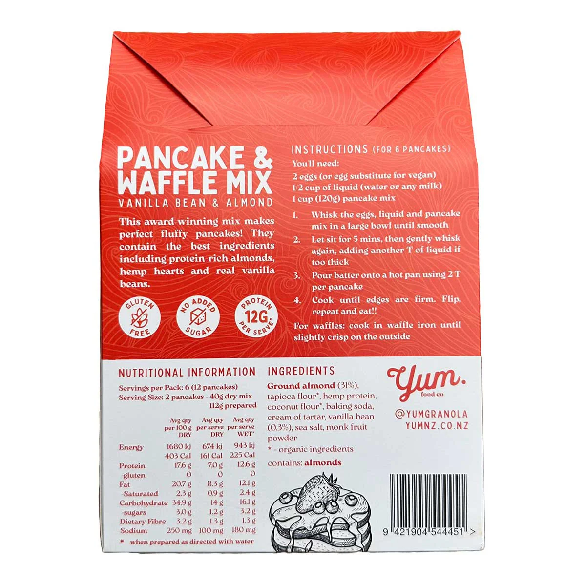 Vanilla Bean & Almond Pancake Waffle Mix - Image 2